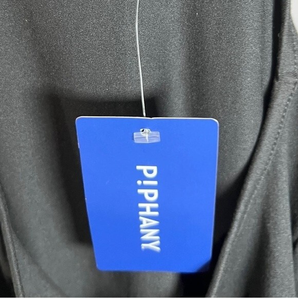 Piphany black Jersey knit tunic top size medium NWT - Picture 5 of 7